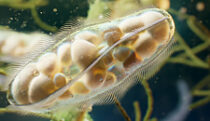 Paramecia: unicellular ciliates